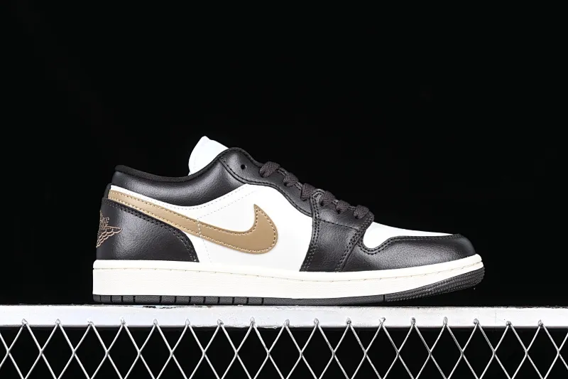 All categories Air Jordan Jordan series basketball shoes Air Jordan 1 Low G version pure original Air Jordan 1 Low AJ1 Joe 1 white coffee color low-top cultural casual sneakers DC0774-200